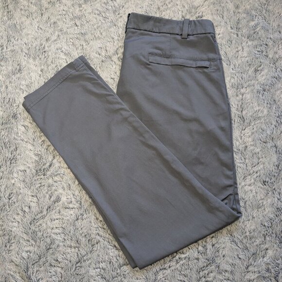 Lululemon Gray Commission Pants Classic Qwick Chino Size 34 x 30 - Picture 4 of 9